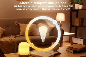 lampada inteligente para uma luz quente ou fria